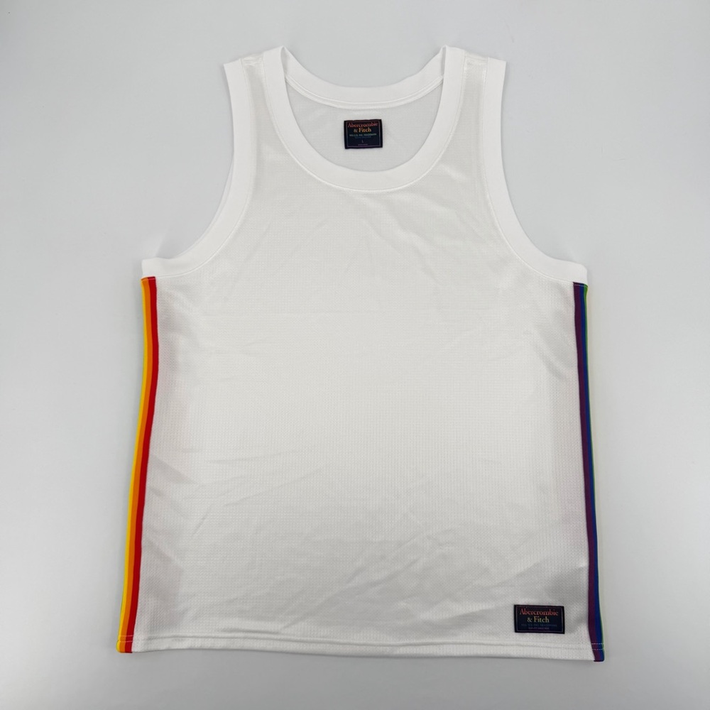 Abercrombie & Fitch White Tank Top